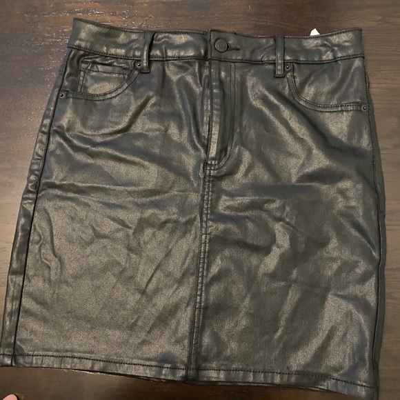 Leather/denim skirt- Dynamite - Picture 1 of 3